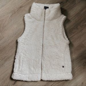 Tommy Hilfiger White Fuzzy Vest
